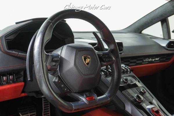 Used-2015-Lamborghini-Huracan-LP610-4-RED-INTERIOR-FRONT-VEHICLE-LIFT-FORGED-CARBON-ENGINE-BAY-LOADED