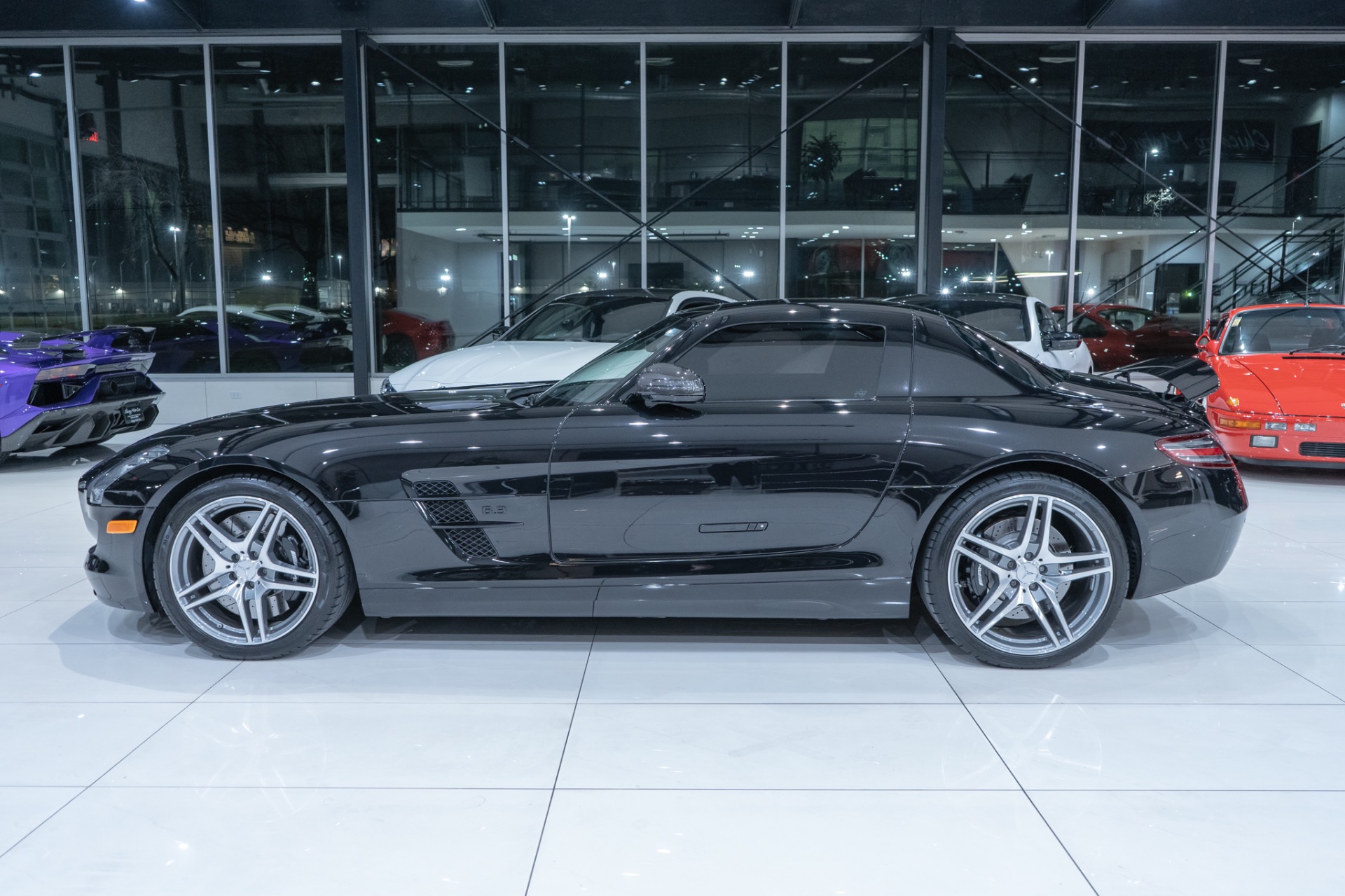 Used-2012-Mercedes-Benz-SLS-AMG-Coupe-Low-miles-RENNtech-Exhaust-Gullwing-Doors-Recent-Service