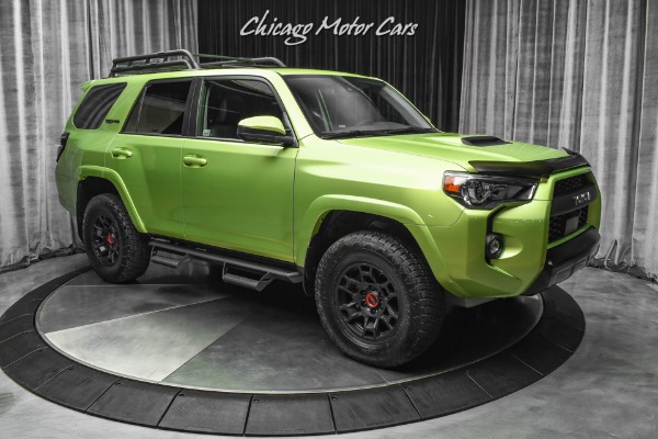 Used-2022-Toyota-4Runner-TRD-Pro-SUV-ONLY-850-Miles-Lime-Rush-Top-of-the-Line-Model-HUGE-MSRP