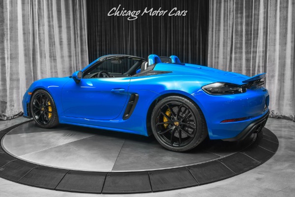 Used 2022 Porsche 718 Boxster Spyder Convertible ONLY 145 Miles! Shark Blue! Hot Spec! PCCB! LOADED! for sale Sold at Chicago Motor Cars in West Chicago IL 60185 3
