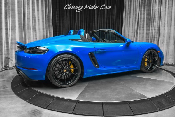 Used 2022 Porsche 718 Boxster Spyder Convertible ONLY 145 Miles! Shark Blue! Hot Spec! PCCB! LOADED! for sale Sold at Chicago Motor Cars in West Chicago IL 60185 5