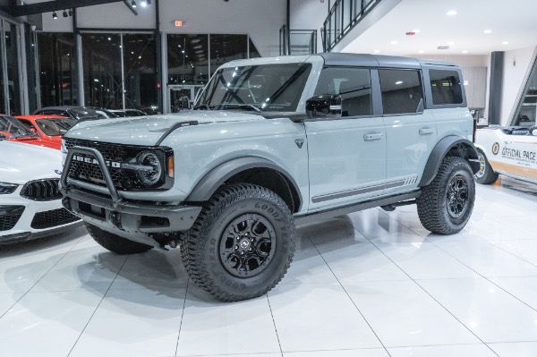 Used 2021 Ford Bronco First Edition Advanced 4X4 SUV Cactus Gray w/Beadlock 17 Wheels! for sale Sold at Chicago Motor Cars in West Chicago IL 60185 3