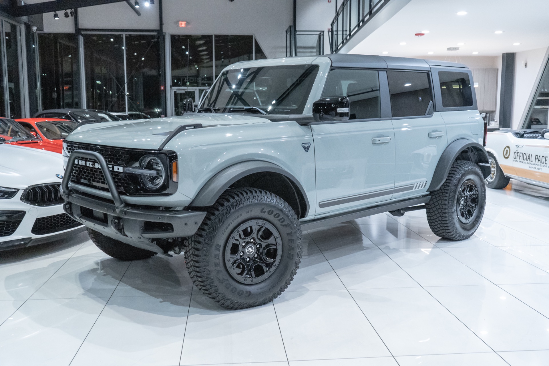 Used-2021-Ford-Bronco-First-Edition-Advanced-4X4-SUV-Cactus-Gray-wBeadlock-17-Wheels