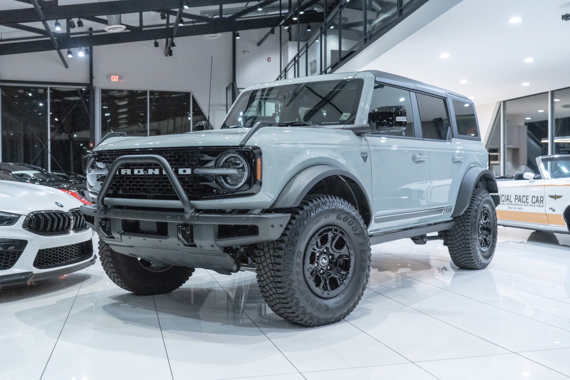 Used-2021-Ford-Bronco-First-Edition-Advanced-4X4-SUV-Cactus-Gray-wBeadlock-17-Wheels