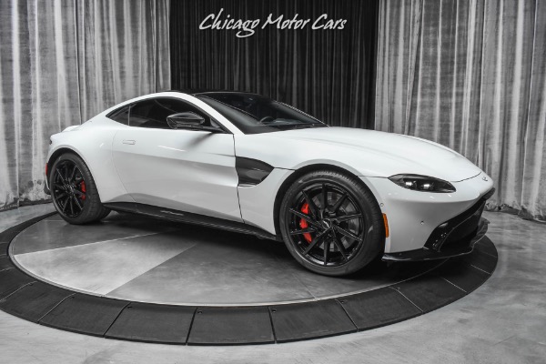 Used-2019-Aston-Martin-Vantage-V8-Coupe-LOW-Miles-Amazing-White-Stone-Exterior-Serviced-LOADED