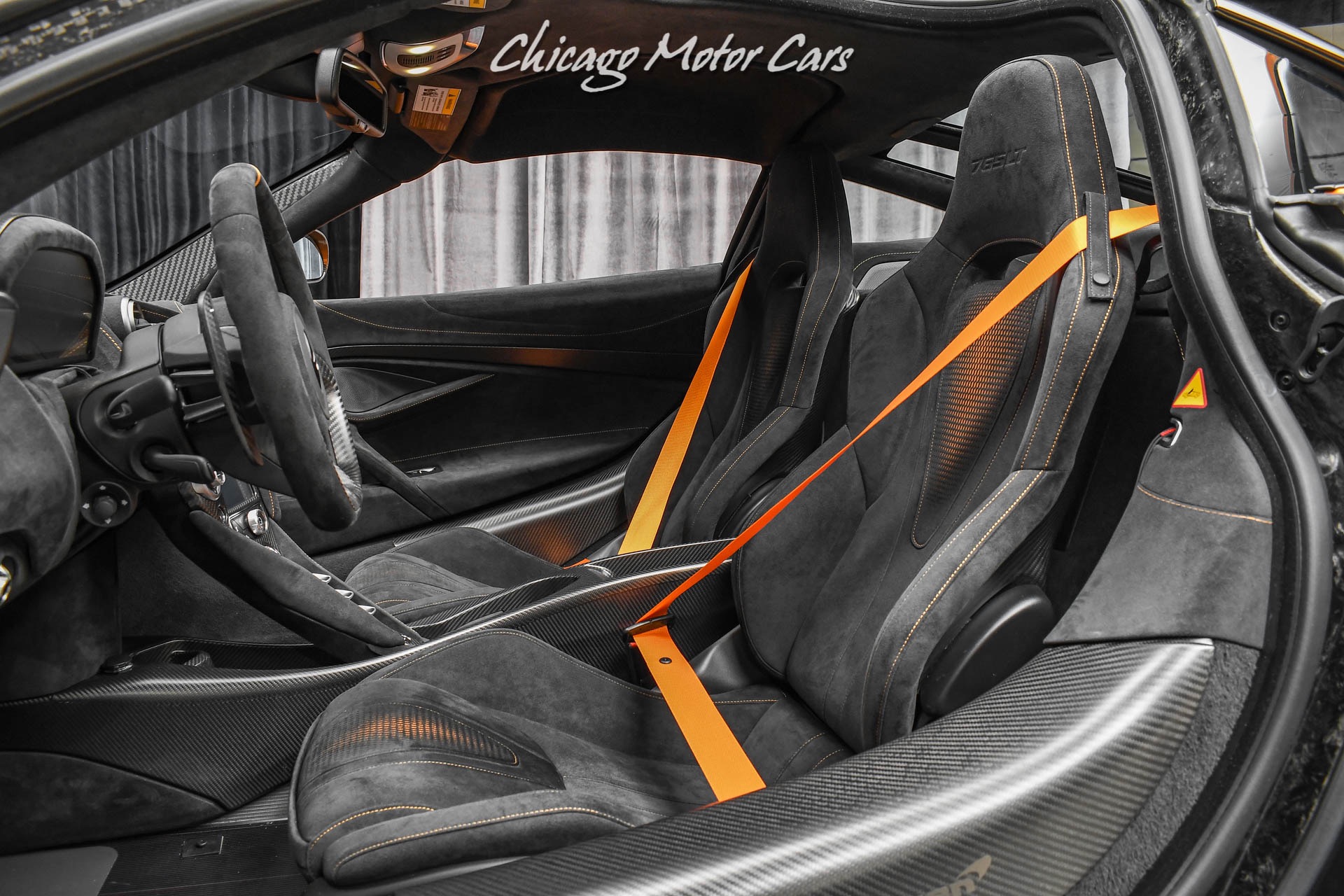 Used-2021-McLaren-765LT-Coupe-ONLY-169-Miles-MSO-Defined-Papaya-Spark-Tons-of-Carbon-LOADED