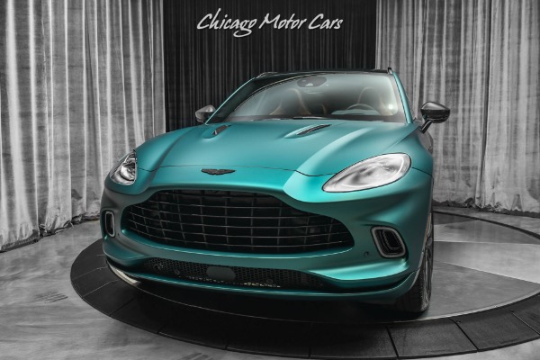 Used 2022 Aston Martin DBX SUV ONLY 306 Miles! Satin Racing Green! TONS of Carbon! HOT Spec! HUGE MSRP for sale Sold at Chicago Motor Cars in West Chicago IL 60185 2