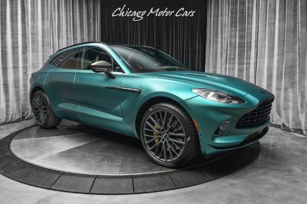 Used 2022 Aston Martin DBX SUV ONLY 306 Miles! Satin Racing Green! TONS of Carbon! HOT Spec! HUGE MSRP for sale Sold at Chicago Motor Cars in West Chicago IL 60185 6