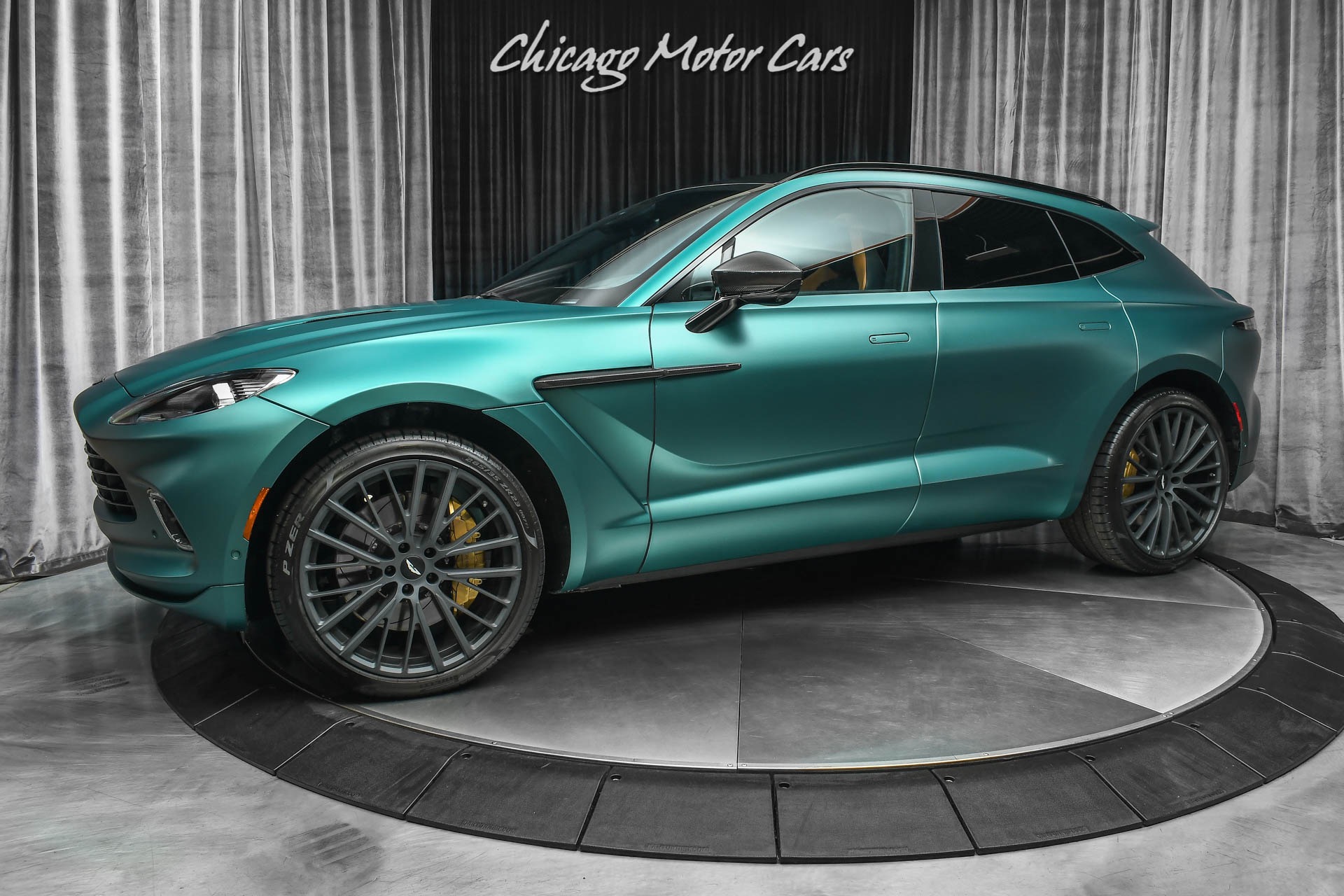 Used 2022 Aston Martin DBX SUV ONLY 306 Miles! Satin Racing Green! TONS of Carbon! HOT Spec! HUGE MSRP for sale Sold at Chicago Motor Cars in West Chicago IL 60185 1