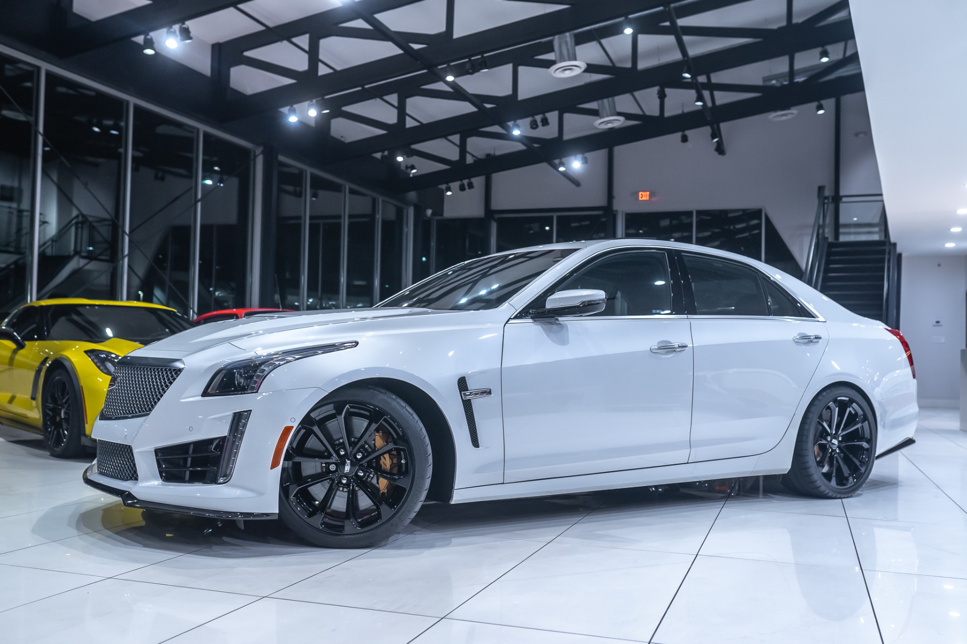 Used-2016-Cadillac-CTS-V-Sedan-LOW-Miles-Recaro-Perf-Seats-Luxury-Pkg-Perf-Data-Recorder-LOADED