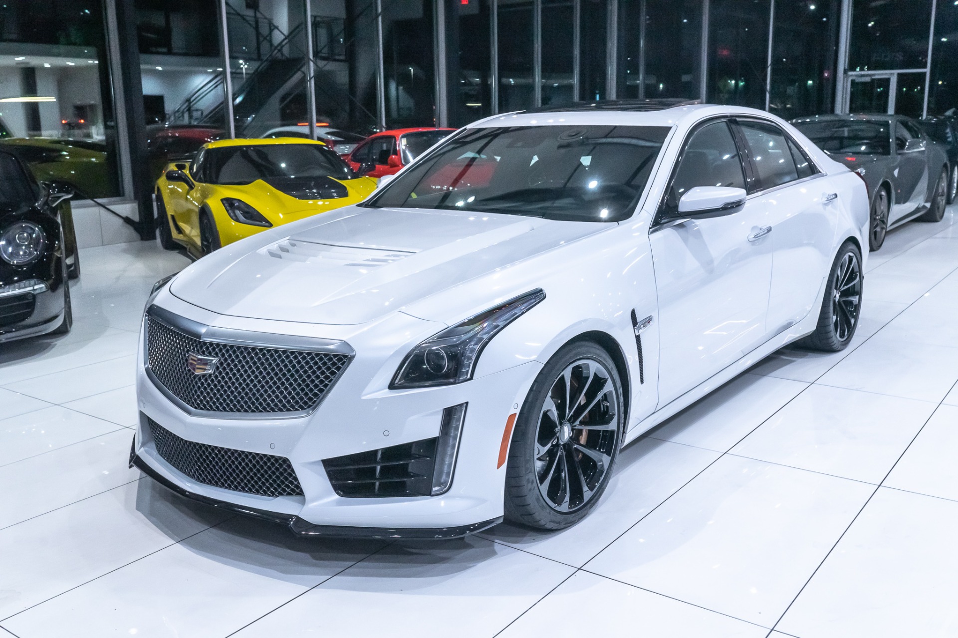 Used-2016-Cadillac-CTS-V-Sedan-LOW-Miles-Recaro-Perf-Seats-Luxury-Pkg-Perf-Data-Recorder-LOADED