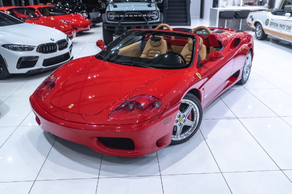 Used 2005 Ferrari 360 SPIDER Only 5k Miles! ROSSO CORSA RED/TAN F1 TRANS SERVICE RECORDS for sale Sold at Chicago Motor Cars in West Chicago IL 60185 2