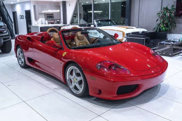 Used 2005 Ferrari 360 SPIDER Only 5k Miles! ROSSO CORSA RED/TAN F1 TRANS SERVICE RECORDS for sale Sold at Chicago Motor Cars in West Chicago IL 60185 4
