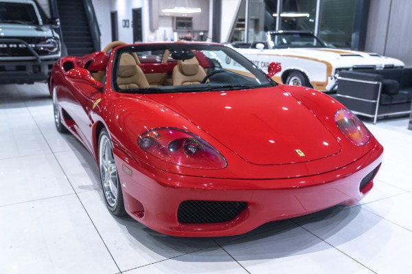 Used 2005 Ferrari 360 SPIDER Only 5k Miles! ROSSO CORSA RED/TAN F1 TRANS SERVICE RECORDS for sale Sold at Chicago Motor Cars in West Chicago IL 60185 5