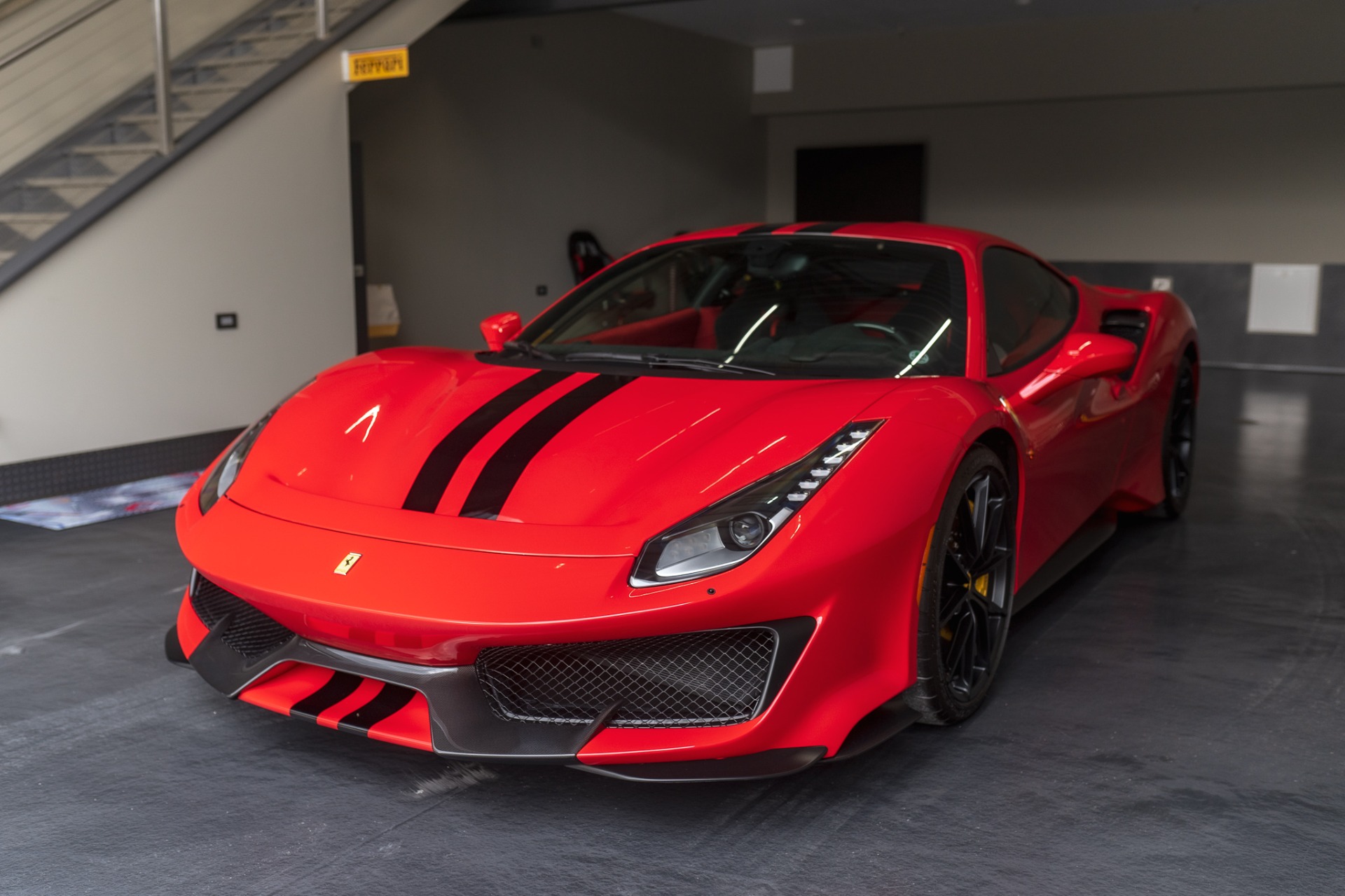 Used-2020-Ferrari-488-Pista-Coupe-Only-344-Miles-Carbon-Fiber-Front-Lift-Alcantara-Huge-MSRP