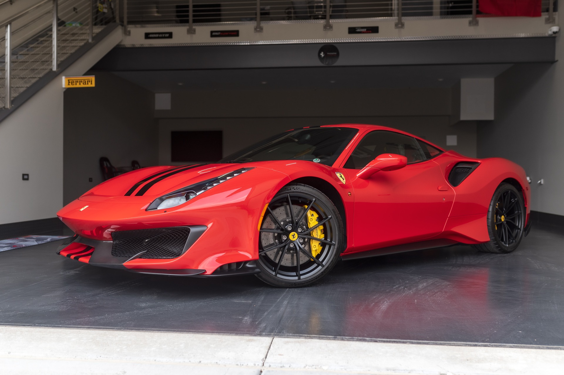 Used-2020-Ferrari-488-Pista-Coupe-Only-344-Miles-Carbon-Fiber-Front-Lift-Alcantara-Huge-MSRP