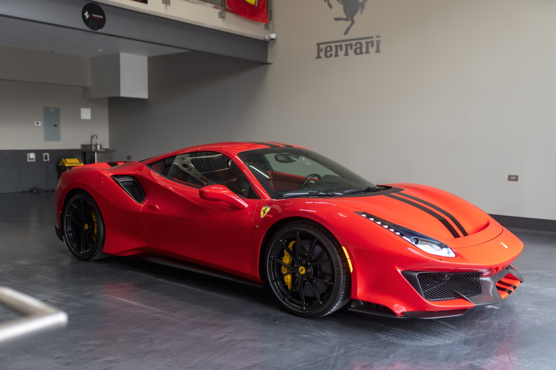 Used-2020-Ferrari-488-Pista-Coupe-Only-344-Miles-Carbon-Fiber-Front-Lift-Alcantara-Huge-MSRP