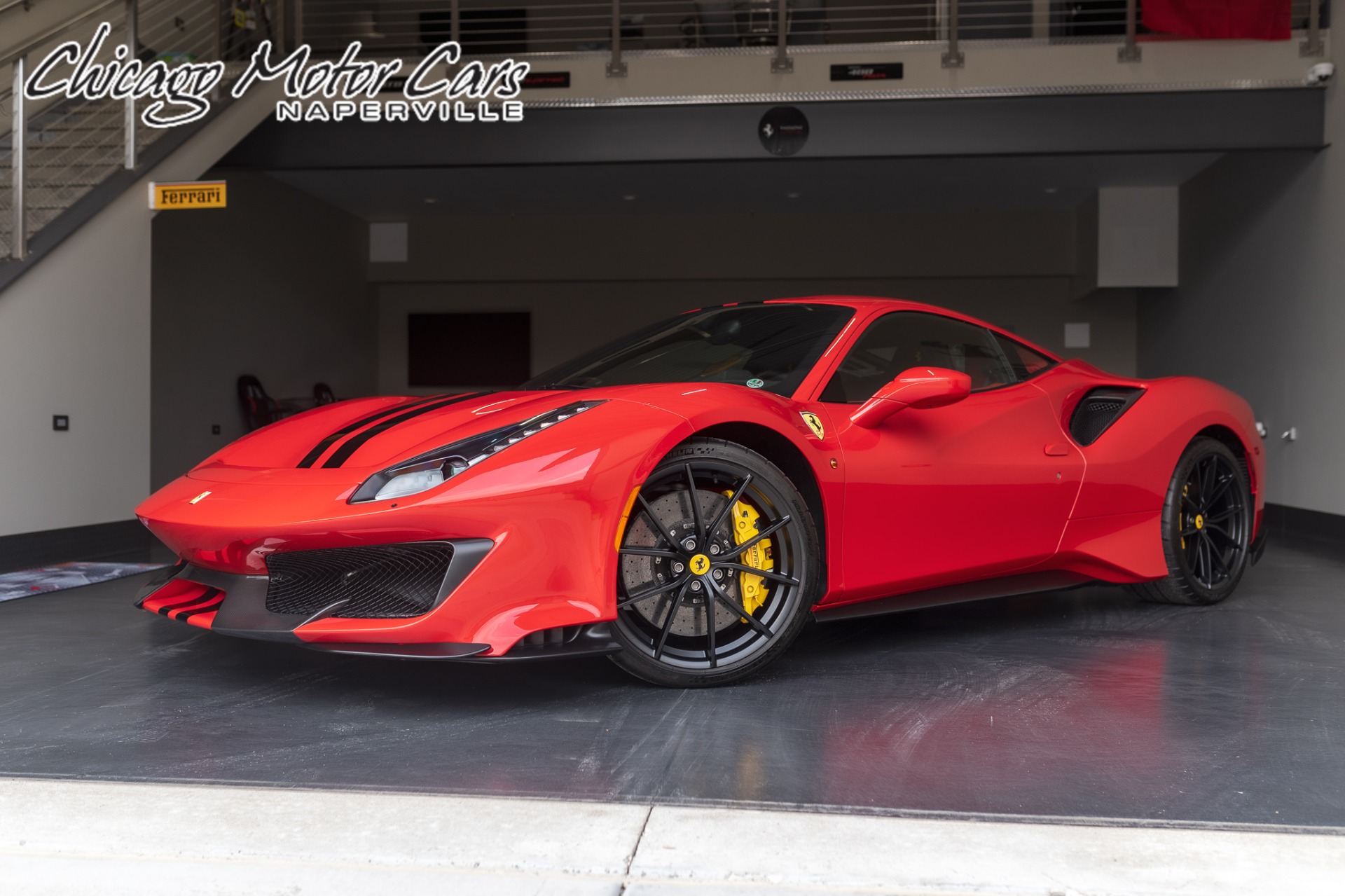 Used-2020-Ferrari-488-Pista-Coupe-Only-344-Miles-Carbon-Fiber-Front-Lift-Alcantara-Huge-MSRP