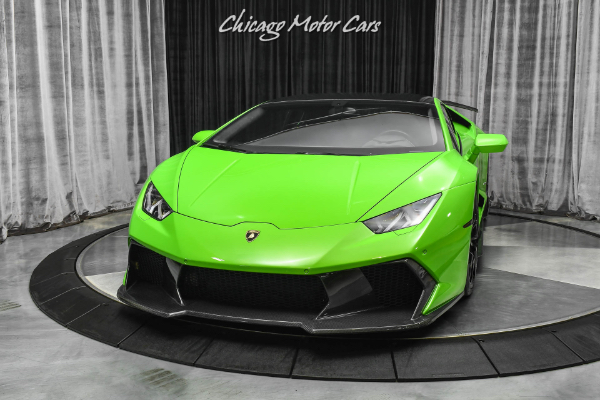 Used-2015-Lamborghini-Huracan-LP610-4-Coupe-LOW-Miles-Verde-Mantis-HOT-Spec-VORSTEINER-Upgrades