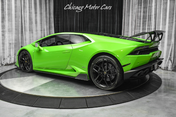 Used 2015 Lamborghini Huracan LP610-4 Coupe LOW Miles! Verde Mantis! HOT Spec! VORSTEINER Upgrades! for sale Sold at Chicago Motor Cars in West Chicago IL 60185 3