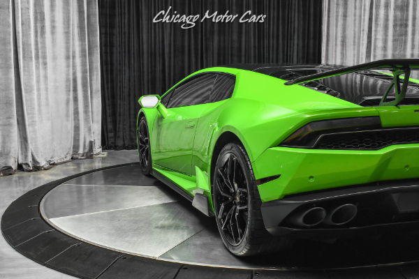 Used-2015-Lamborghini-Huracan-LP610-4-Coupe-LOW-Miles-Verde-Mantis-HOT-Spec-VORSTEINER-Upgrades