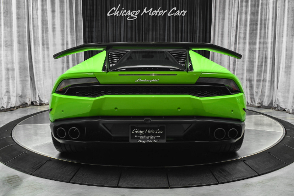 Used 2015 Lamborghini Huracan LP610-4 Coupe LOW Miles! Verde Mantis! HOT Spec! VORSTEINER Upgrades! for sale Sold at Chicago Motor Cars in West Chicago IL 60185 4