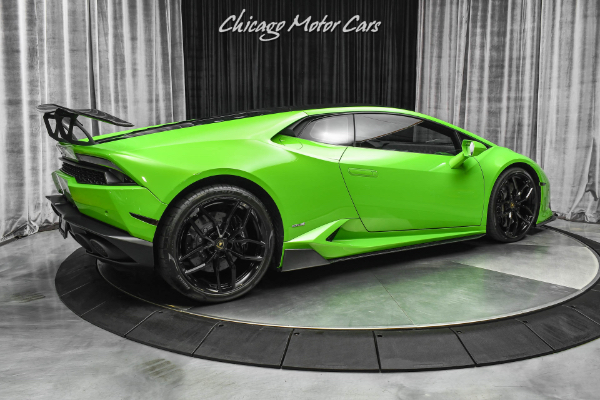 Used 2015 Lamborghini Huracan LP610-4 Coupe LOW Miles! Verde Mantis! HOT Spec! VORSTEINER Upgrades! for sale Sold at Chicago Motor Cars in West Chicago IL 60185 5