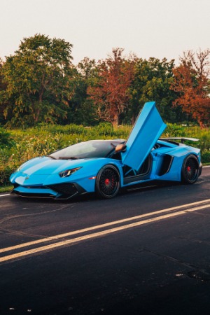 Used 2016 Lamborghini Aventador LP750-4 SV Roadster Only 4K Miles Blu Cepheus Carbon FULL PPF LOADED for sale Sold at Chicago Motor Cars in West Chicago IL 60185 2