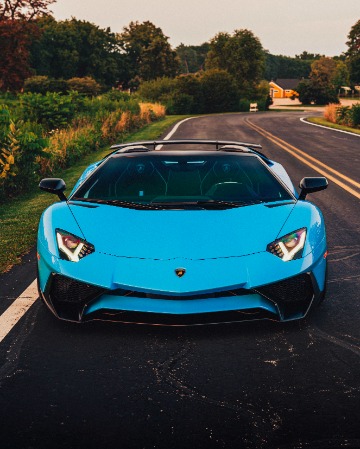 Used 2016 Lamborghini Aventador LP750-4 SV Roadster Only 4K Miles Blu Cepheus Carbon FULL PPF LOADED for sale Sold at Chicago Motor Cars in West Chicago IL 60185 4
