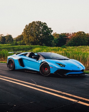 Used 2016 Lamborghini Aventador LP750-4 SV Roadster Only 4K Miles Blu Cepheus Carbon FULL PPF LOADED for sale Sold at Chicago Motor Cars in West Chicago IL 60185 6