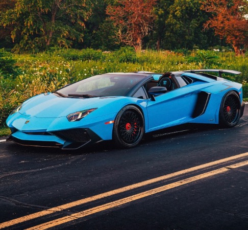 Used 2016 Lamborghini Aventador LP750-4 SV Roadster Only 4K Miles Blu Cepheus Carbon FULL PPF LOADED for sale Sold at Chicago Motor Cars in West Chicago IL 60185 1