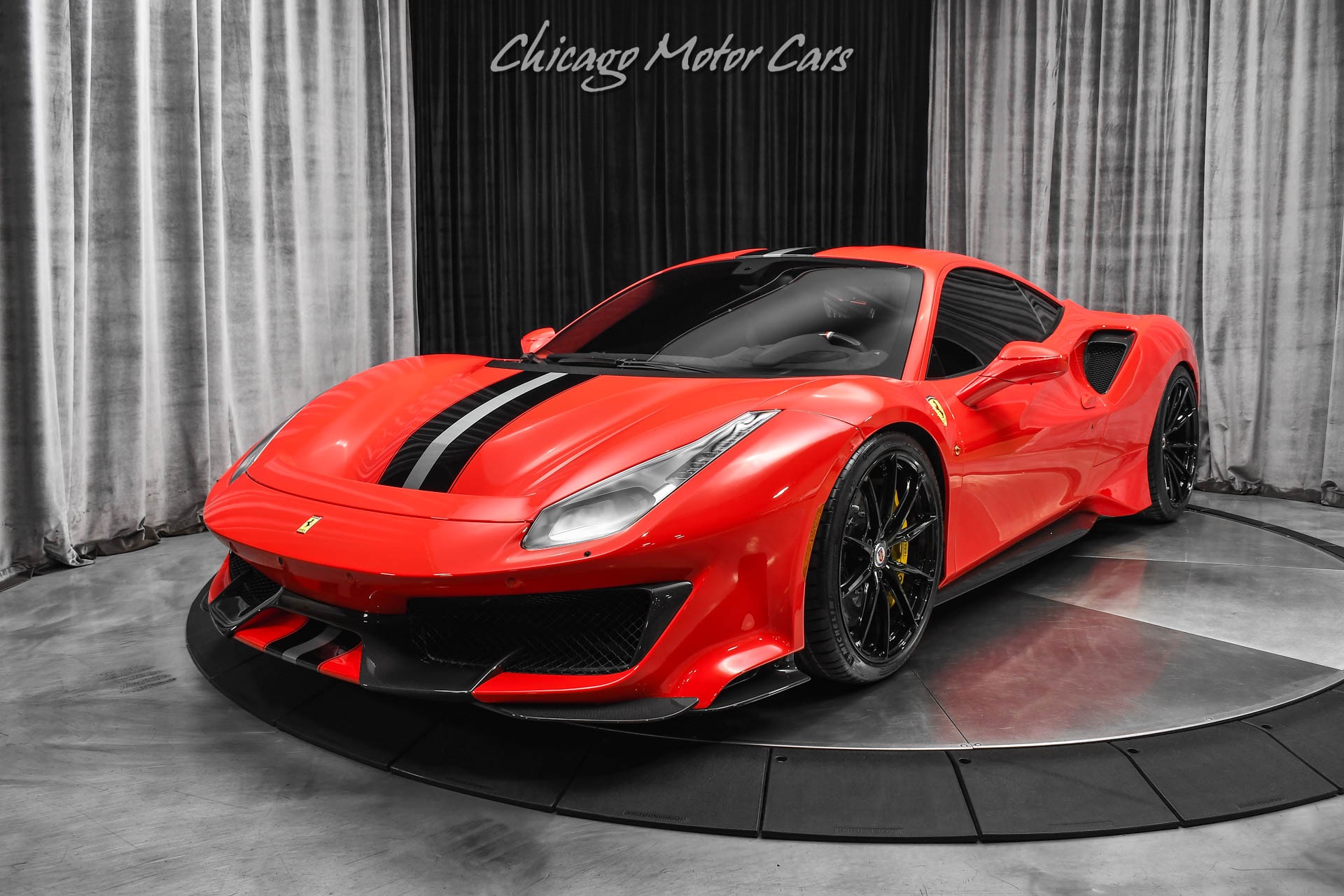Used-2019-Ferrari-488-Pista-Coupe-ONLY-3k-Miles-HRE-Wheels-FULL-PPF-TONS-of-Carbon-123K-in-Option