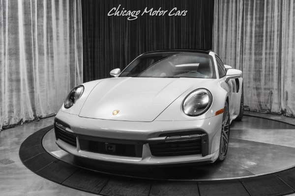 Used 2021 Porsche 911 Turbo S Coupe ONLY 122 Miles! Chalk! Burmester High End! Front Lift! LOADED for sale Sold at Chicago Motor Cars in West Chicago IL 60185 2