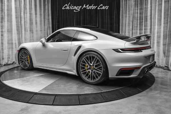 Used 2021 Porsche 911 Turbo S Coupe ONLY 122 Miles! Chalk! Burmester High End! Front Lift! LOADED for sale Sold at Chicago Motor Cars in West Chicago IL 60185 3
