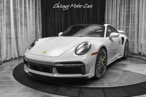 Used-2021-Porsche-911-Turbo-S-Coupe-ONLY-122-Miles-Chalk-Burmester-High-End-Front-Lift-LOADED