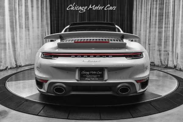 Used 2021 Porsche 911 Turbo S Coupe ONLY 122 Miles! Chalk! Burmester High End! Front Lift! LOADED for sale Sold at Chicago Motor Cars in West Chicago IL 60185 4