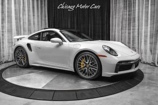 Used 2021 Porsche 911 Turbo S Coupe ONLY 122 Miles! Chalk! Burmester High End! Front Lift! LOADED for sale Sold at Chicago Motor Cars in West Chicago IL 60185 6