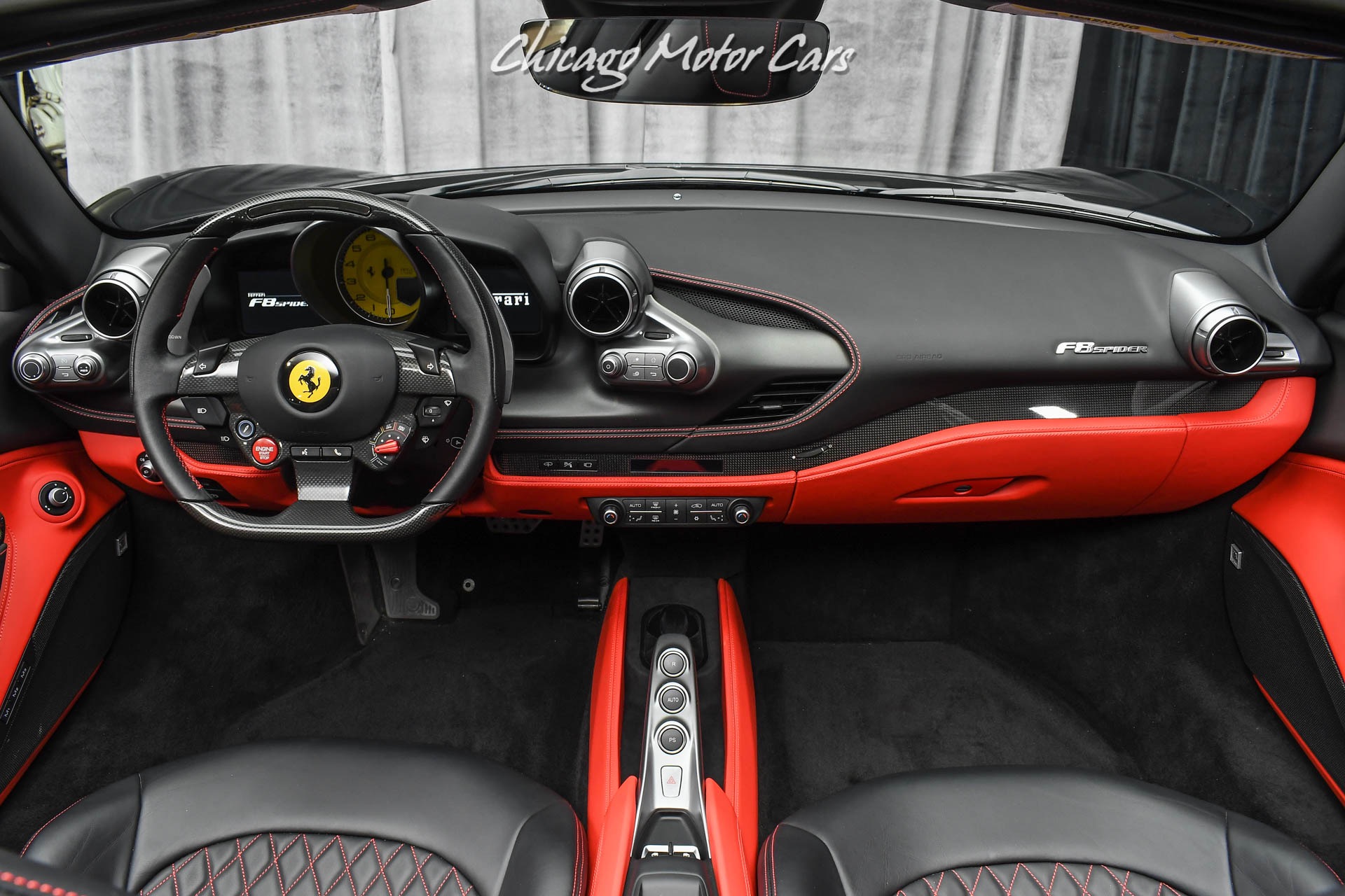 Used-2021-Ferrari-F8-Spider-Convertible-Only-2300-Miles-HOT-Spec-Carbon-Fiber-Front-Lift-Front-PPF