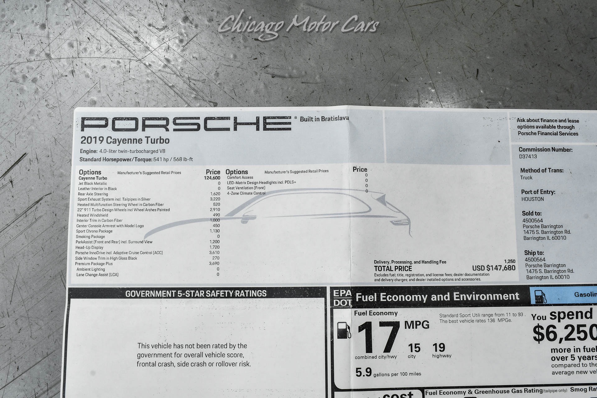Used-2019-Porsche-Cayenne-Turbo-SUV-Premium-Pkg-Plus-Carbon-Pkg-Sport-Exhaust-LOADED