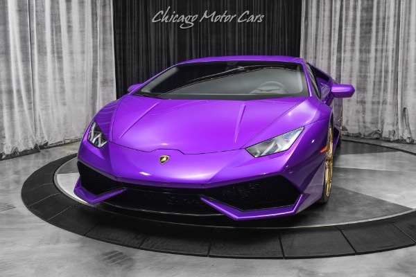 Used 2017 Lamborghini Huracan LP610-4 Coupe LOW Miles! RARE Viola Parsifae! HOT Spec! FULL PPF! for sale Sold at Chicago Motor Cars in West Chicago IL 60185 2
