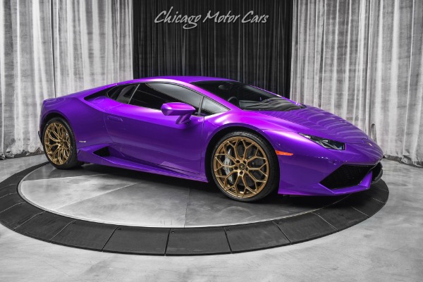 Used 2017 Lamborghini Huracan LP610-4 Coupe LOW Miles! RARE Viola Parsifae! HOT Spec! FULL PPF! for sale Sold at Chicago Motor Cars in West Chicago IL 60185 6