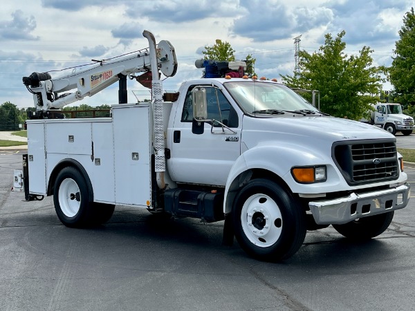 Used 2003 Ford F650 SERVICE TRUCK - CUMMINS DIESEL - STELLAR 10K CRANE for sale Sold at Chicago Motor Cars in West Chicago IL 60185 3