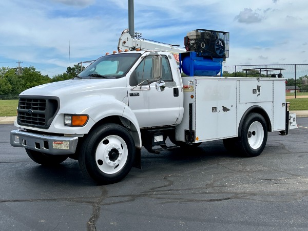 Used 2003 Ford F650 SERVICE TRUCK - CUMMINS DIESEL - STELLAR 10K CRANE for sale Sold at Chicago Motor Cars in West Chicago IL 60185 1