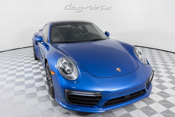 Used-2017-Porsche-911-Turbo-S-Coupe-CCBs-LOADED-Sapphire-Blue-Serviced-PERFECT