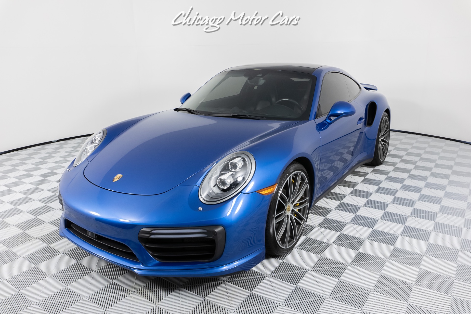Used-2017-Porsche-911-Turbo-S-Coupe-CCBs-LOADED-Sapphire-Blue-Serviced-PERFECT