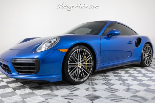 Used-2017-Porsche-911-Turbo-S-Coupe-CCBs-LOADED-Sapphire-Blue-Serviced-PERFECT