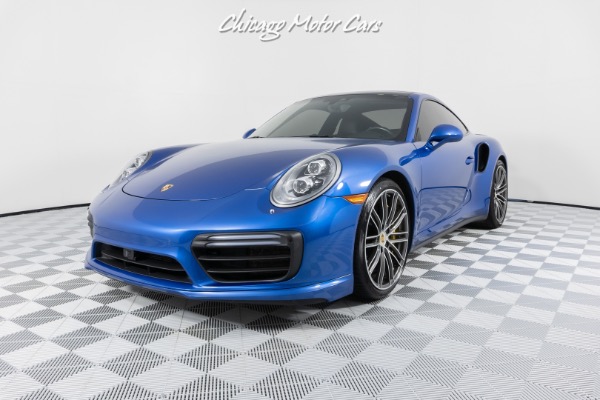 Used-2017-Porsche-911-Turbo-S-Coupe-CCBs-LOADED-Sapphire-Blue-Serviced-PERFECT