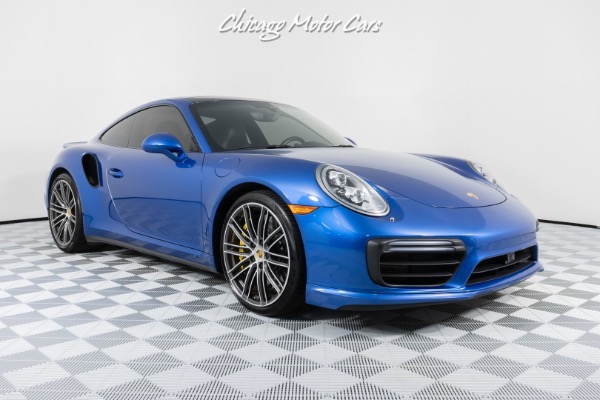 Used-2017-Porsche-911-Turbo-S-Coupe-CCBs-LOADED-Sapphire-Blue-Serviced-PERFECT