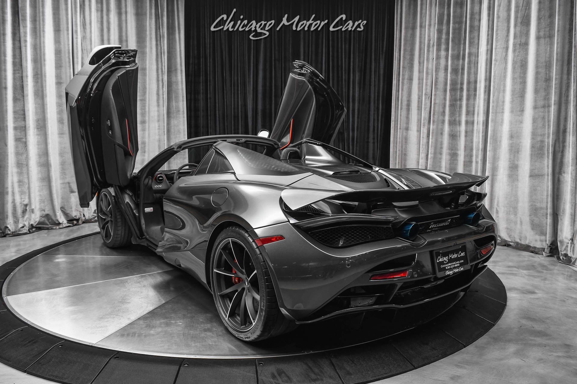 Used-2021-McLaren-720S-Spider-Convertible-ONLY-3K-Miles-900HP-RYFT-Exhaust-Satin-Black-Wrap-LOADED