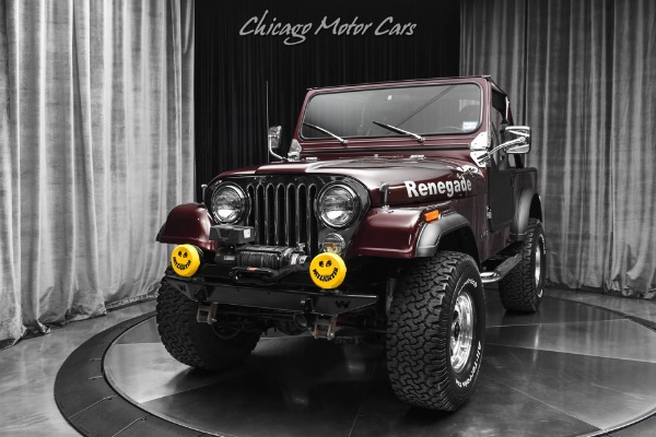 Used 1984 Jeep CJ-7 Renegade! AMC 360 V8! 4x4! Warn Bumper! Winch!Holley EFI! 3 Speed Auto! for sale Sold at Chicago Motor Cars in West Chicago IL 60185 2